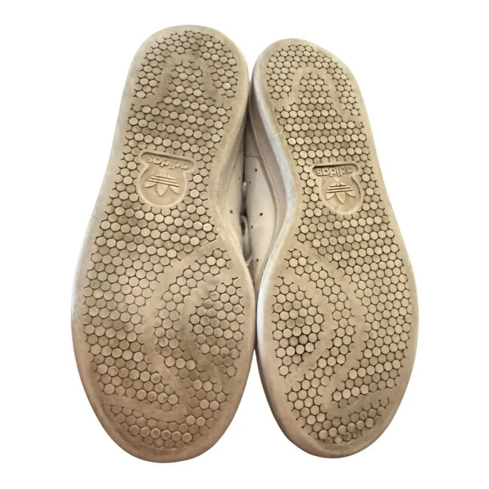 Adidas Stan Smith White Collegiate Navy Leather Men's Tennis Shoes Sneakers 6.5